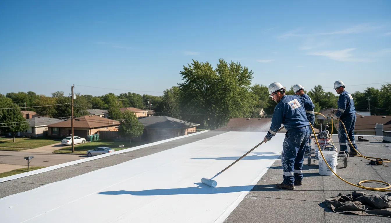 Commercial roof coating in Mountain Top, PA near me